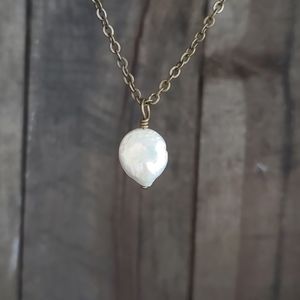 Fresh water pearl necklace handmade